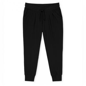 Naked Princess LeMarché Black Modal Joggers Soft Luxe Loungewear Casual Comfy-SP